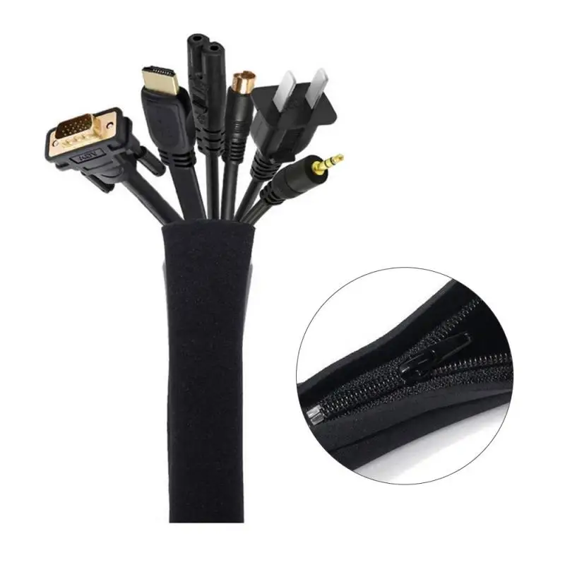 Cable Sleeve Neoprene - Manchon de câble à fermeture éclair,