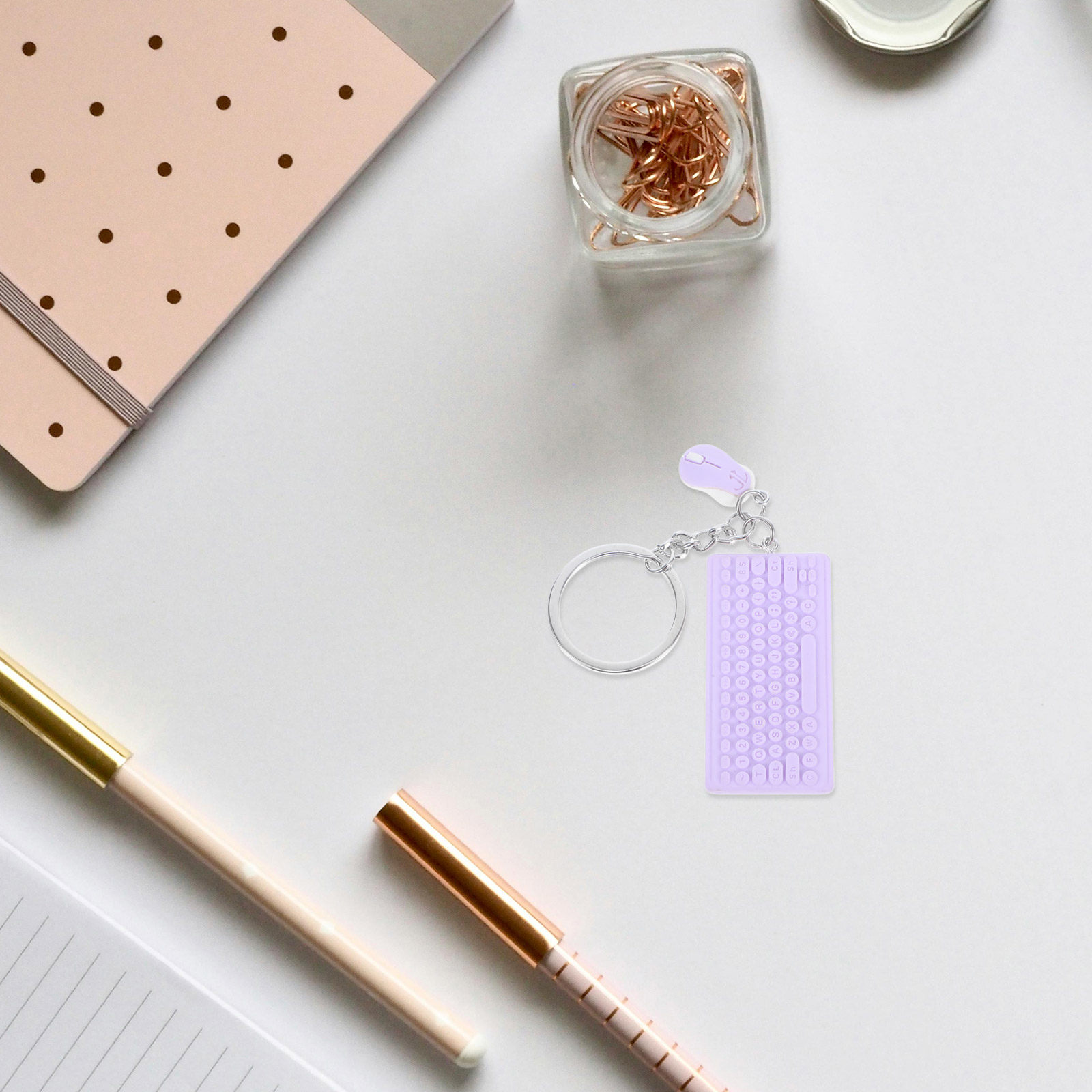Tech Keychain Accessories - Mini Clavier Souris Porte-clés Mignon Accessoire