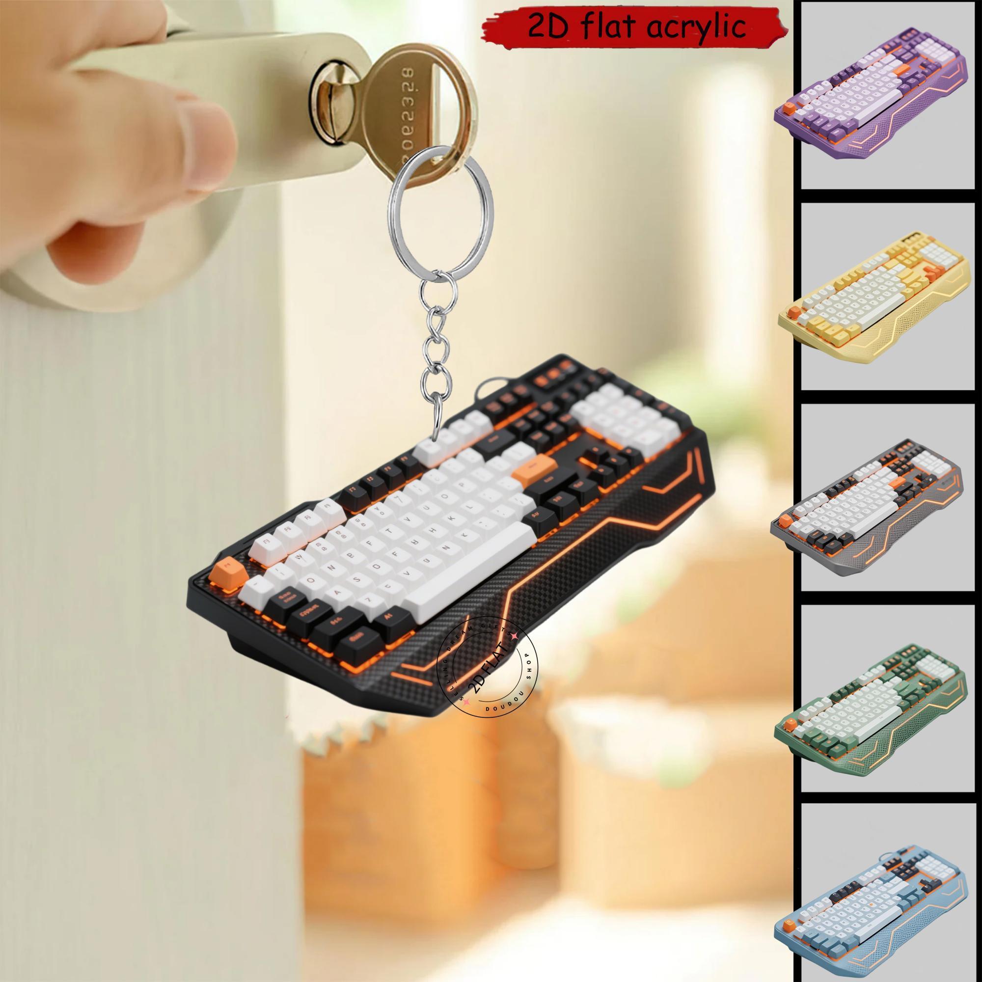 Tech Keychain Accessories - Porte-clés en acrylique en forme de