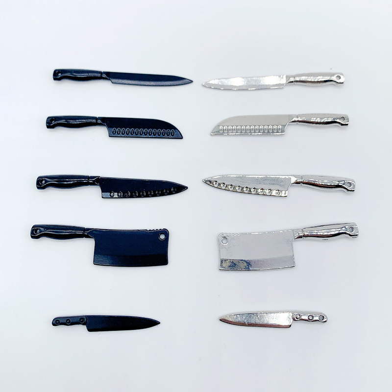 Hi Tech Kitchen Accessories - Mini couteaux pour maison de poupée,