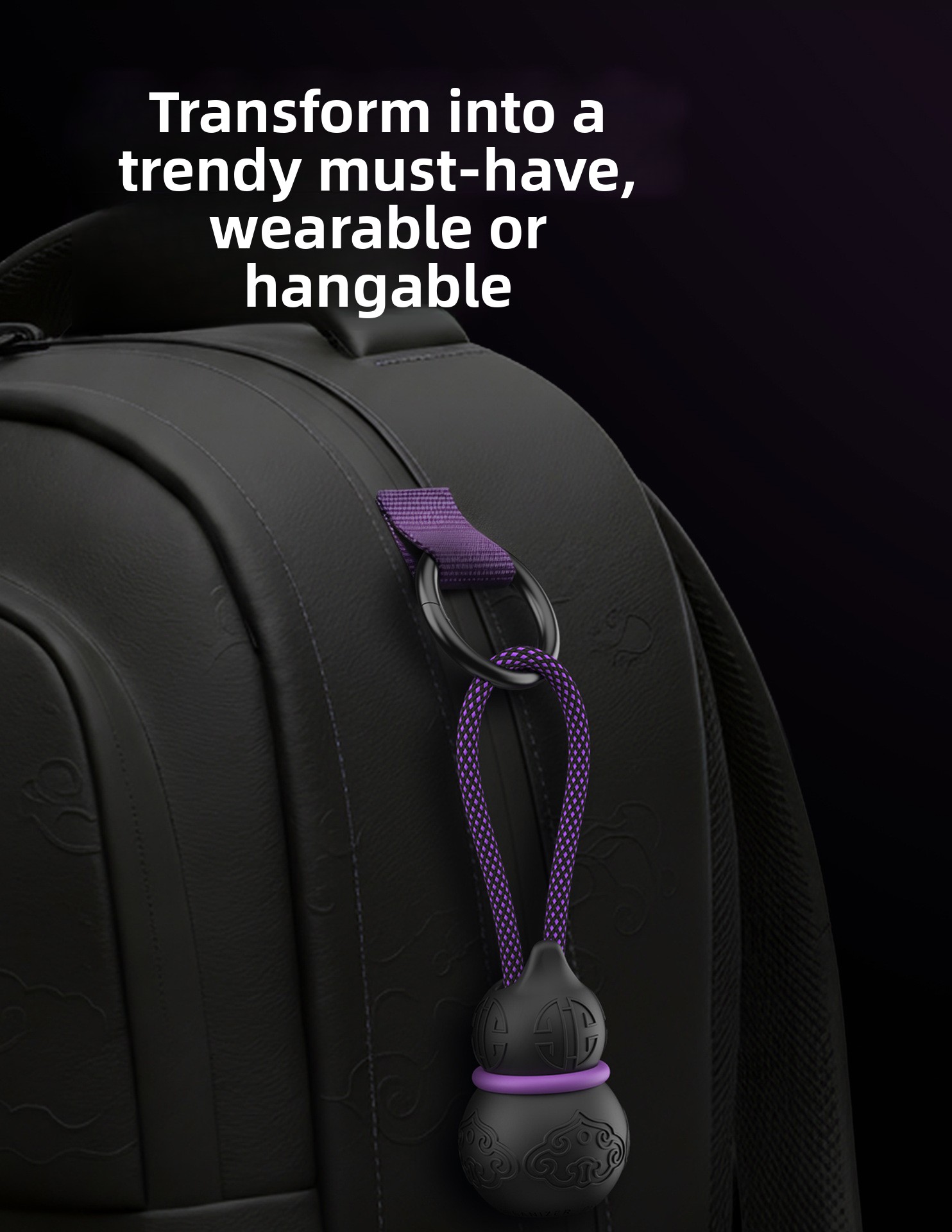 Tech Keychain Accessories - Organiseur de câbles portable, porte-clés, support