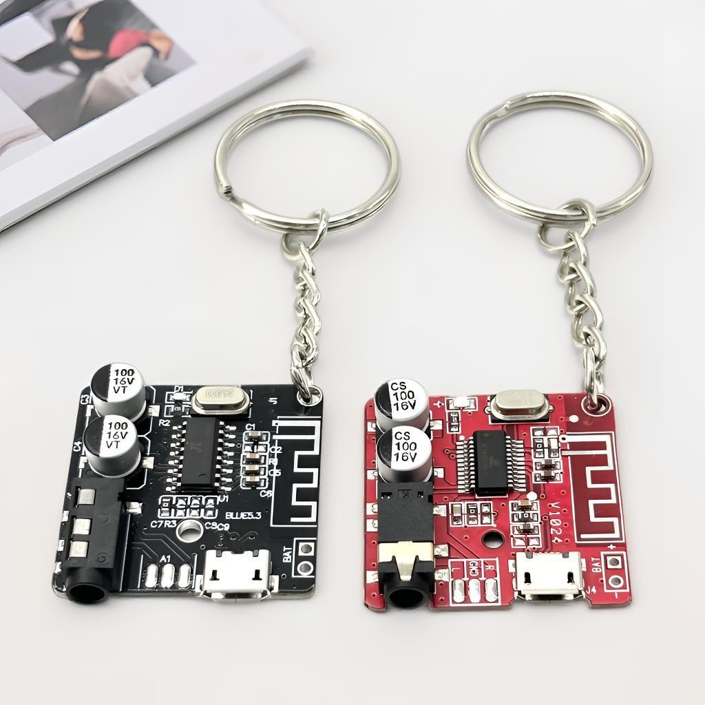 Tech Keychain Accessories - Porte-clés style cyberpunk en circuit imprimé,