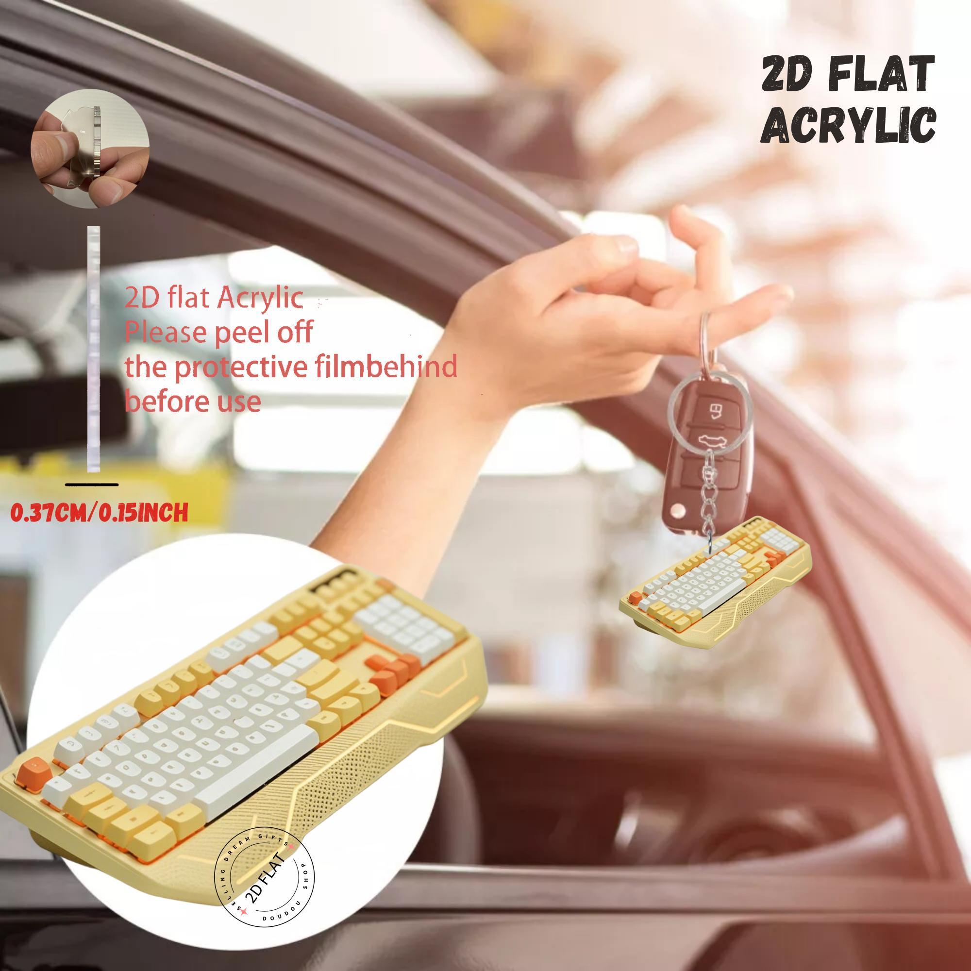 Porte-clés en acrylique en for - Tech Keychain Accessories avis et prix