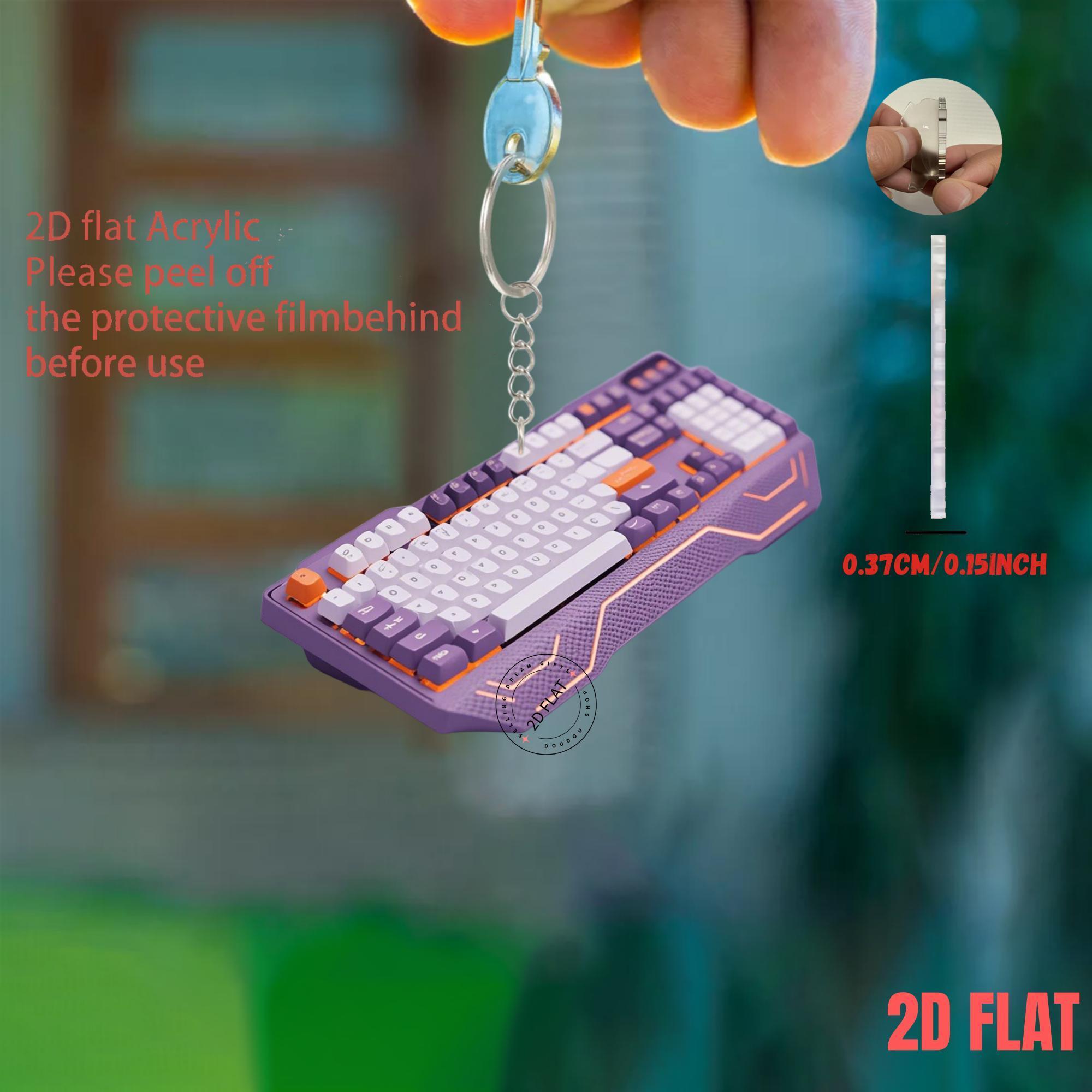 Porte-clés en acrylique en for - Tech Keychain Accessories avis et prix